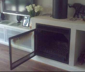Special insert fireplace